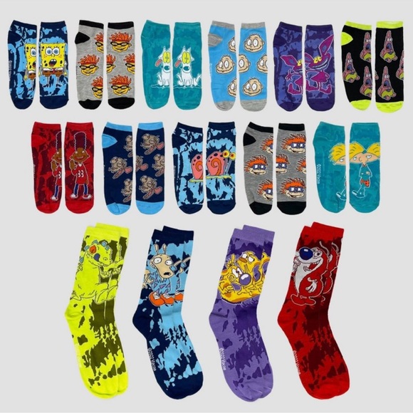 🆕 Nickelodeon Men's 15 Days of Socks Gift Set Advent Calendar - Picture 2 of 5